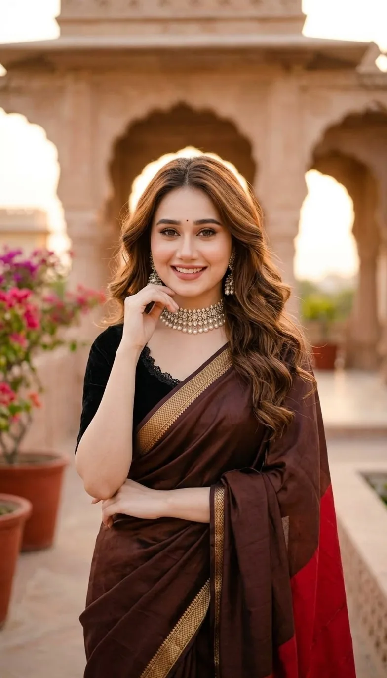 Elegant INdian Golden Hour Portrait