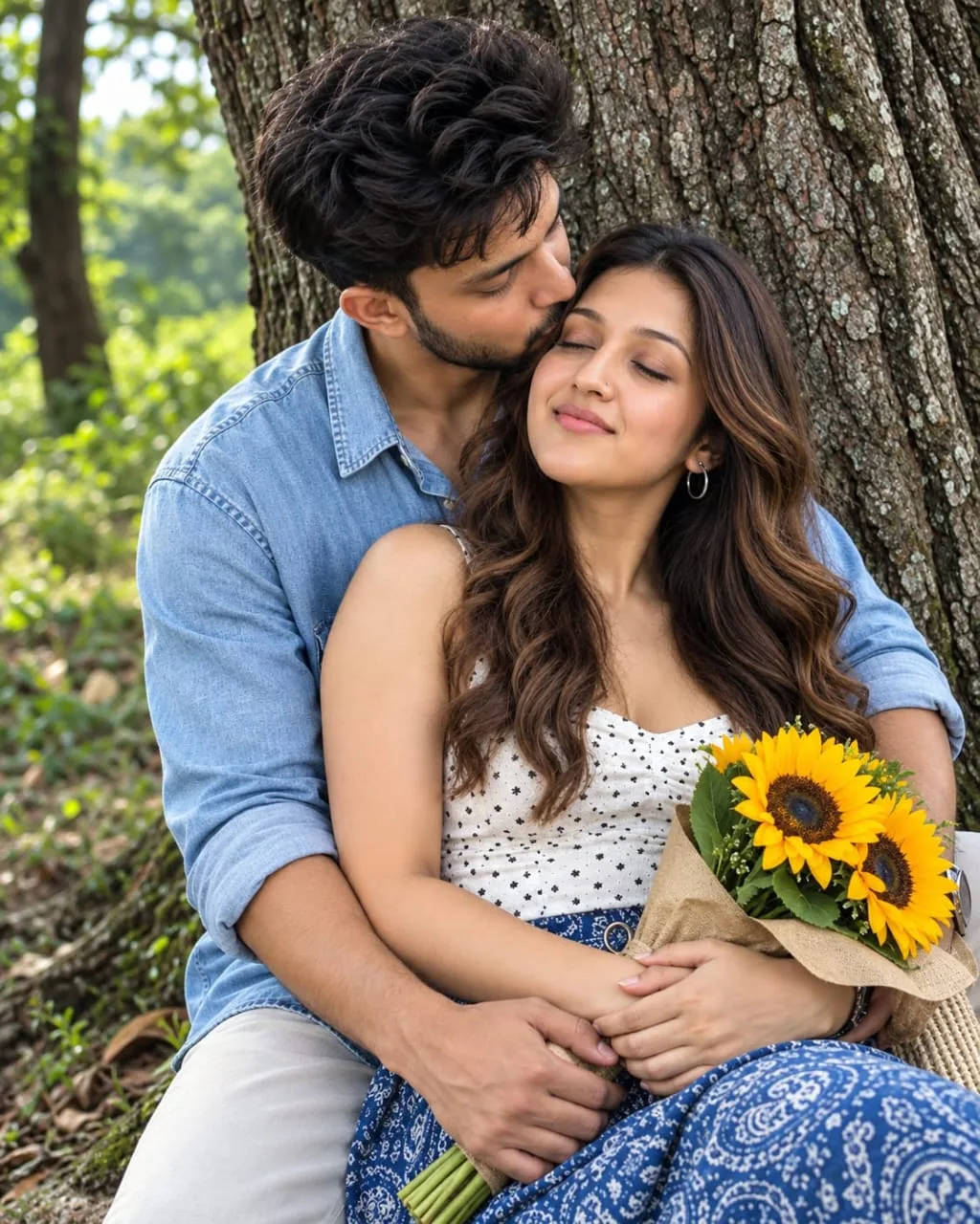 Romantic Sunflowers Date