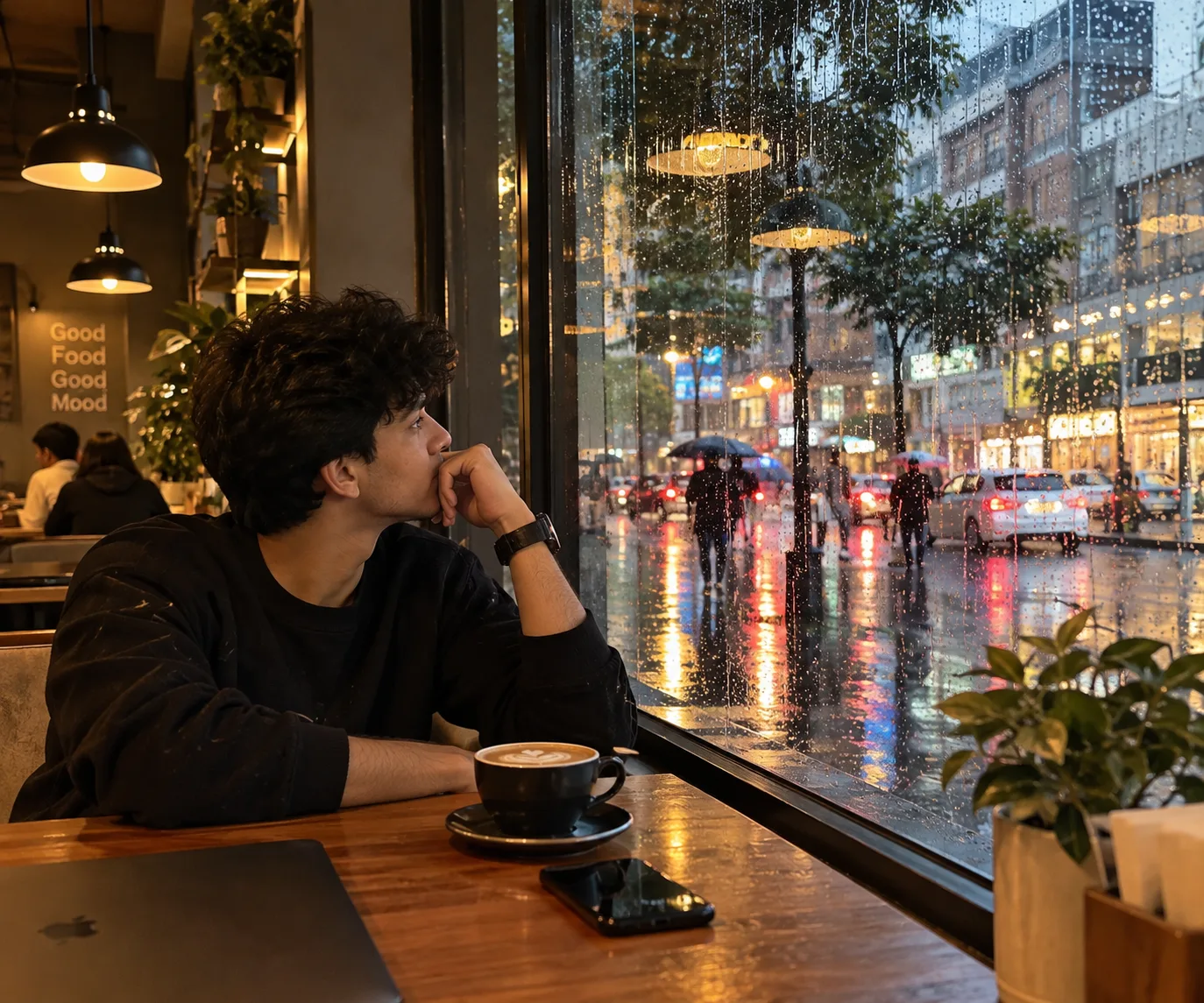 Cozy Café Window