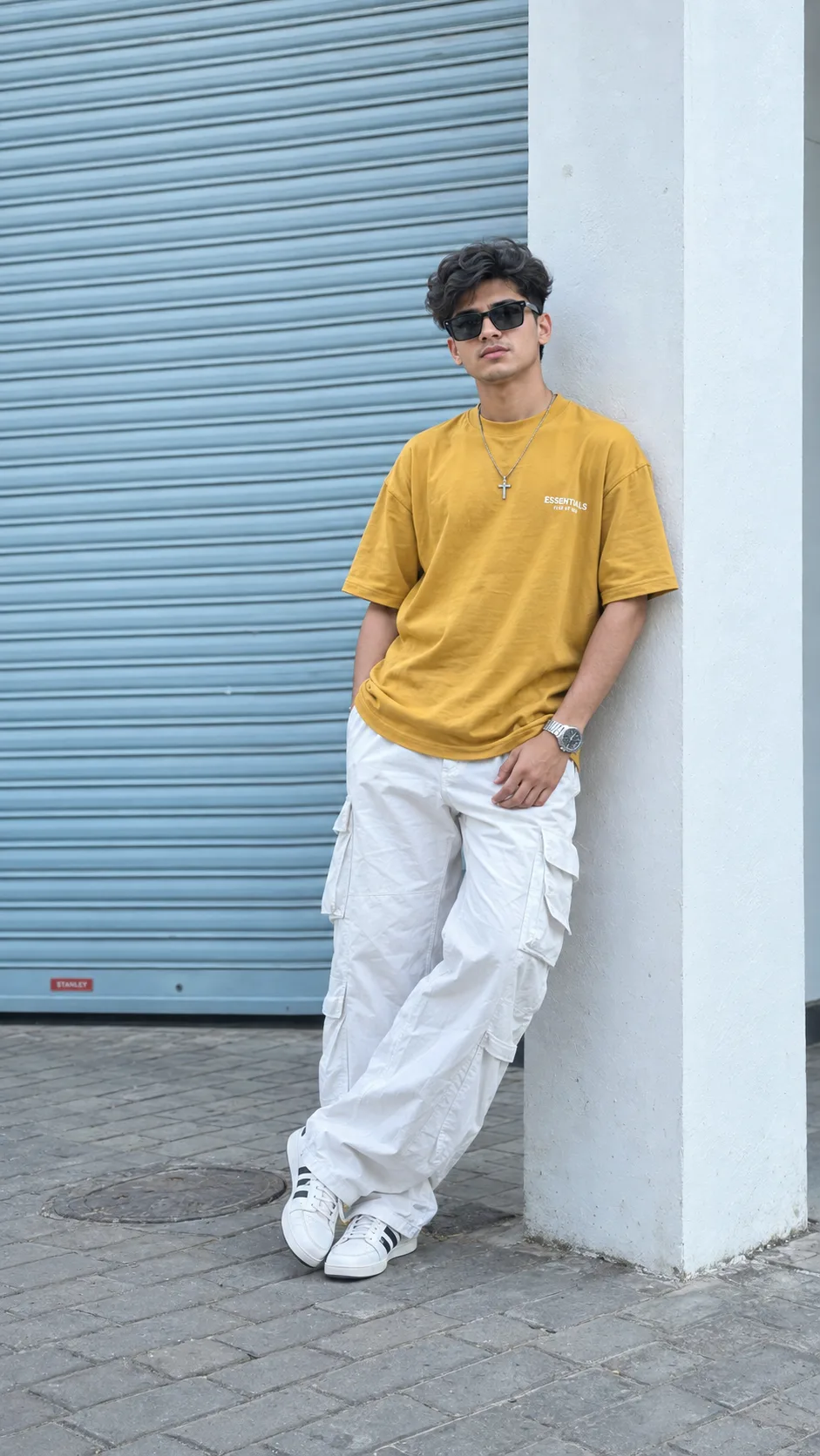Boys Stylish Outdoor Aesthetic Photo Prompt