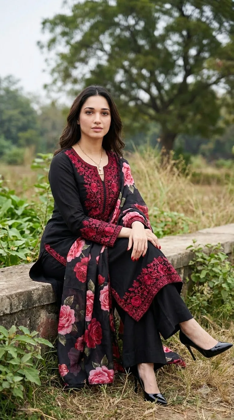 Outdoor Fashion Portrait Prompt