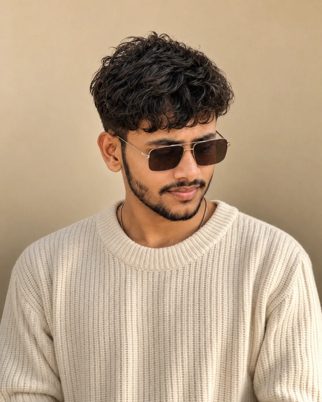 Warm Beige Portrait — Ultra-Realistic DSLR