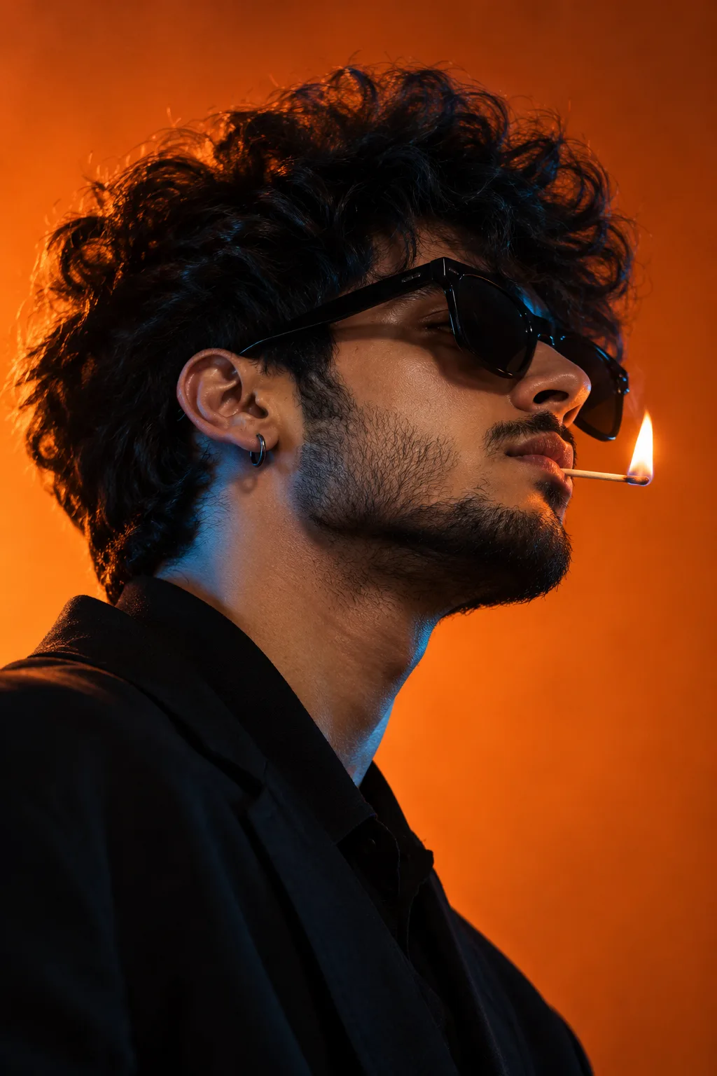 Cinematic Matchstick Portrait