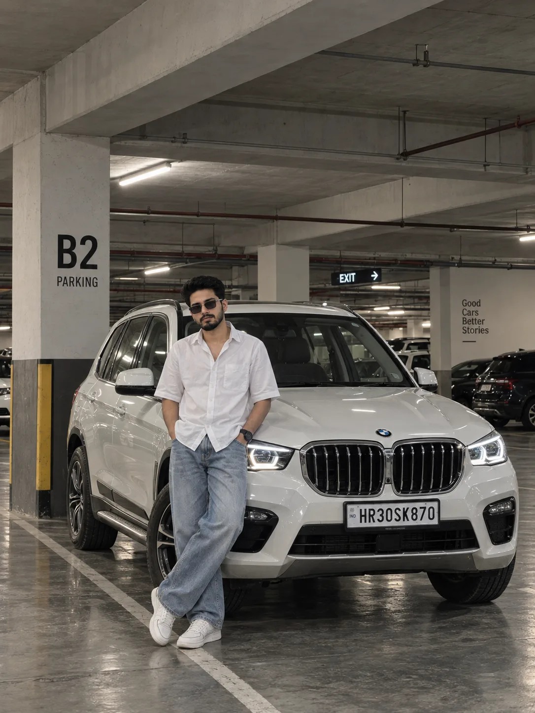 BMW M4 Parking Prompt
