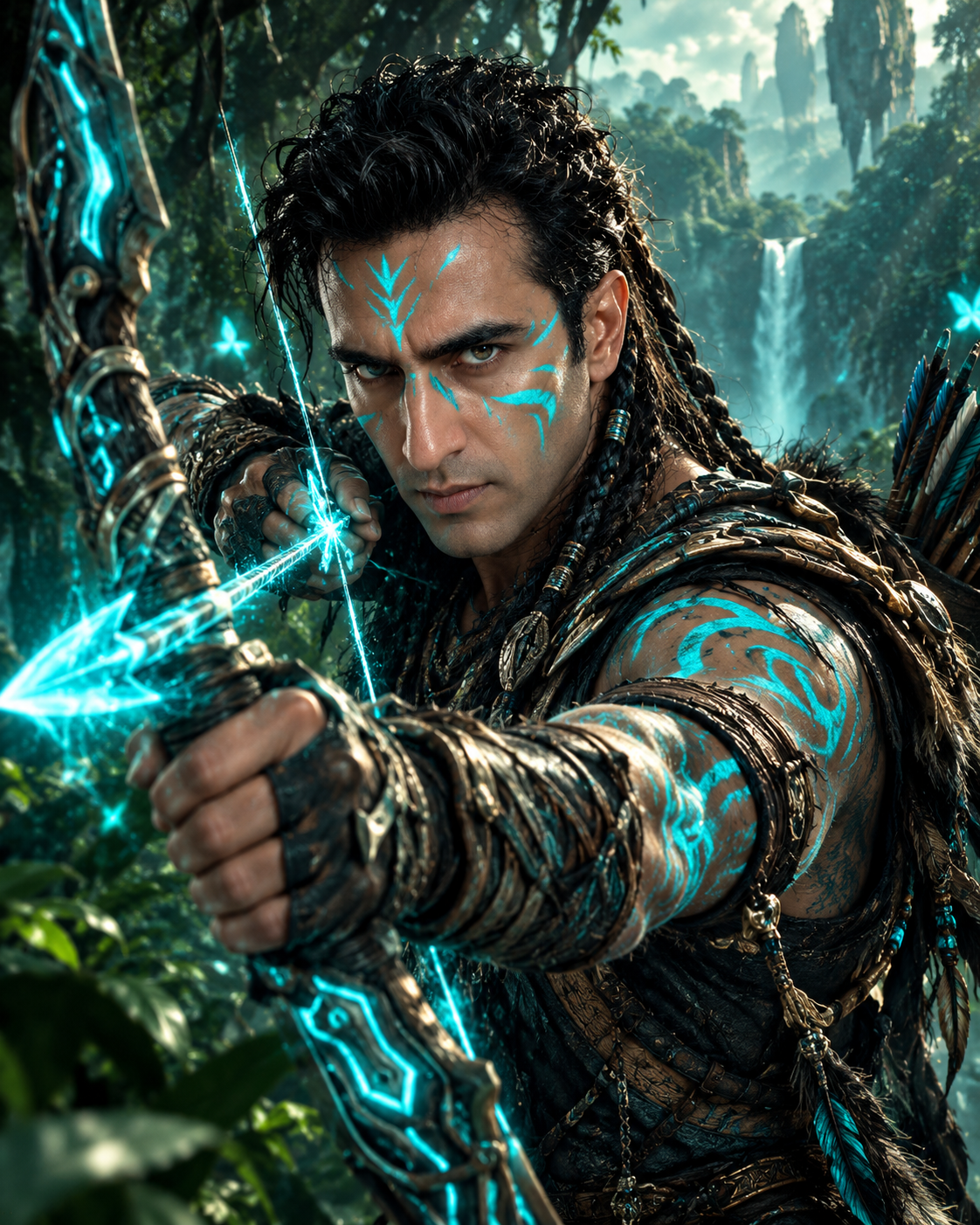 Mystic Emerald Warrior – The Cyan Flame Archer