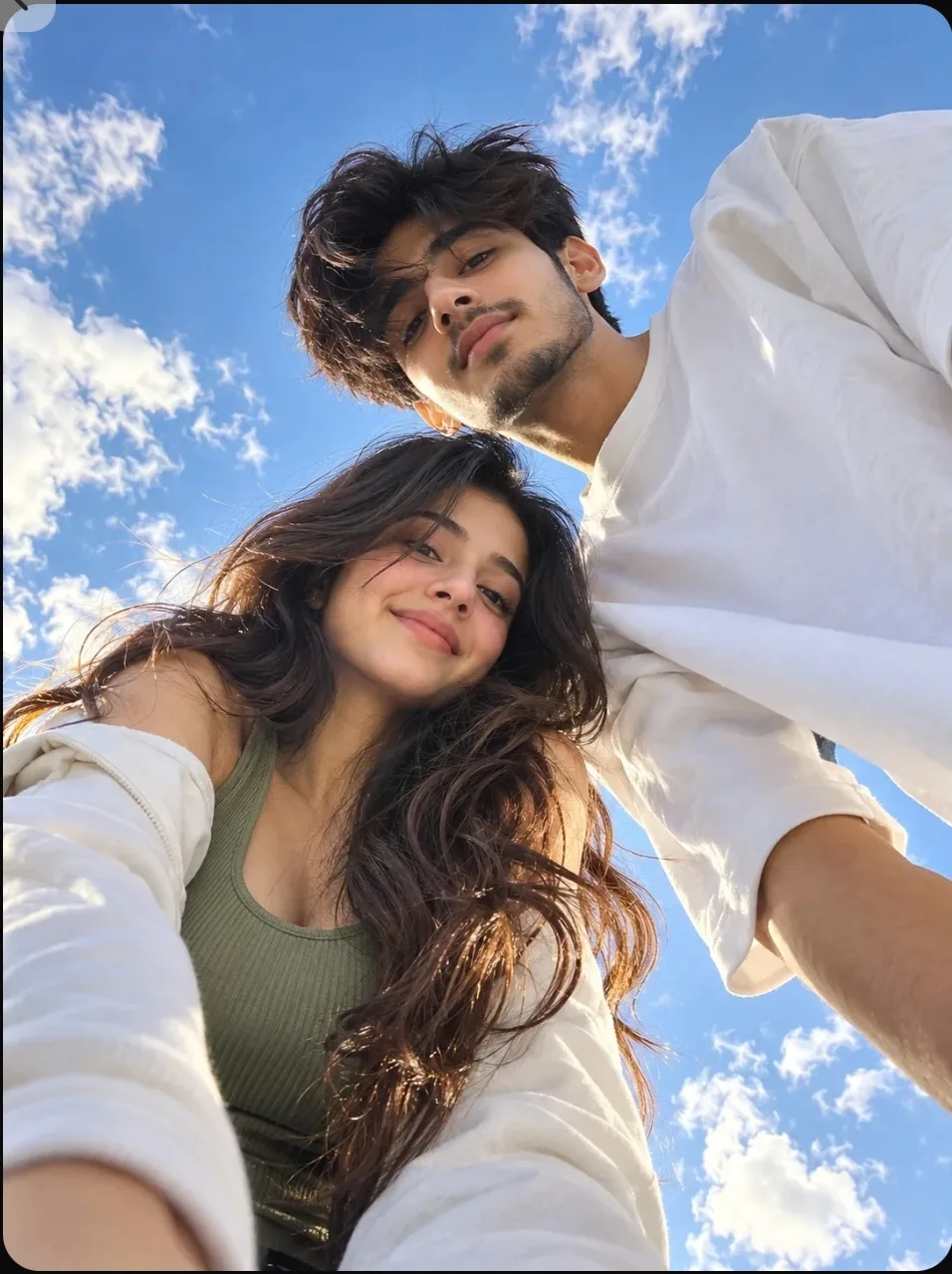 Ultra realistic cinematic romantic couple portrait