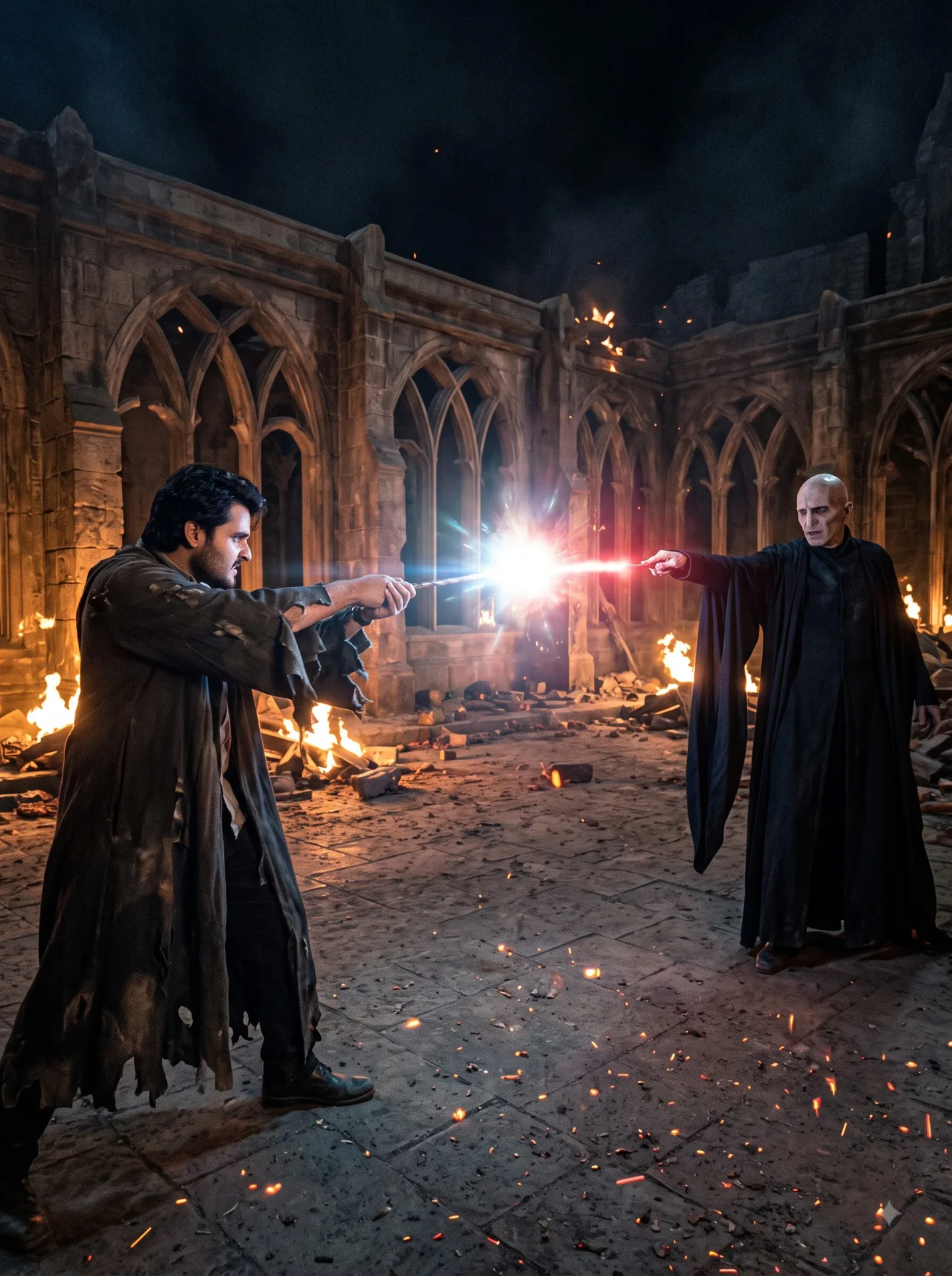 Fight -  Harry Potter ai image prompt