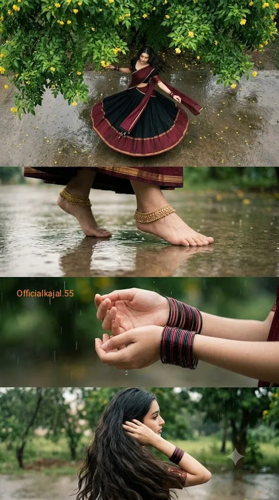 Cinematic Top-Angle & Close-Up 4 panel image (Vertical 9:16 Aspect Ratio)