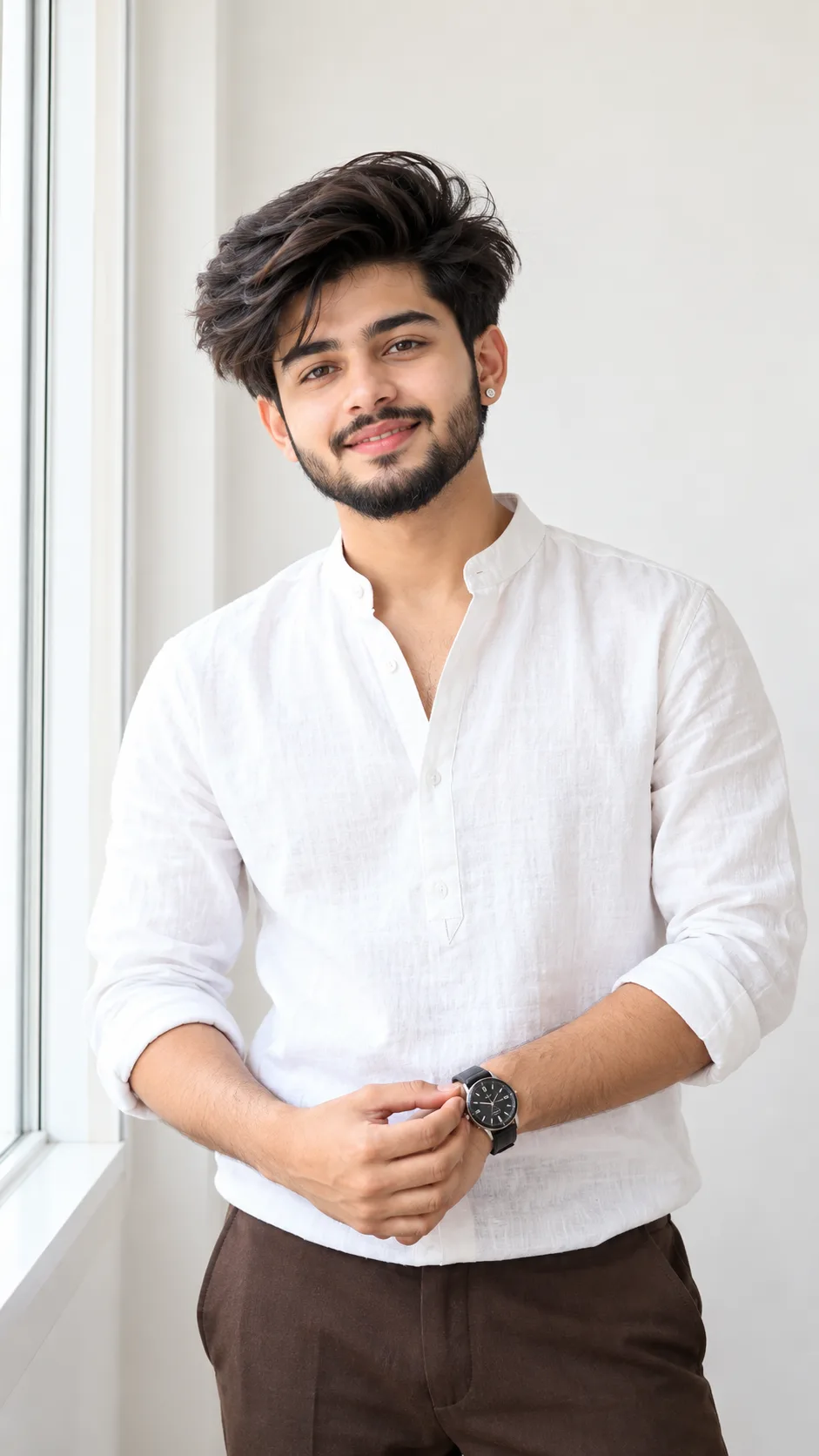 Elegant Minimalist Portrait | Clean Men’s Fashion Look 🤍✨