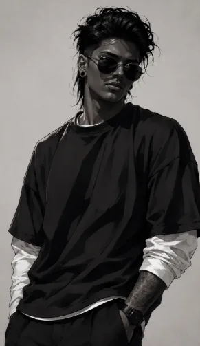 premium illustrated anime style
