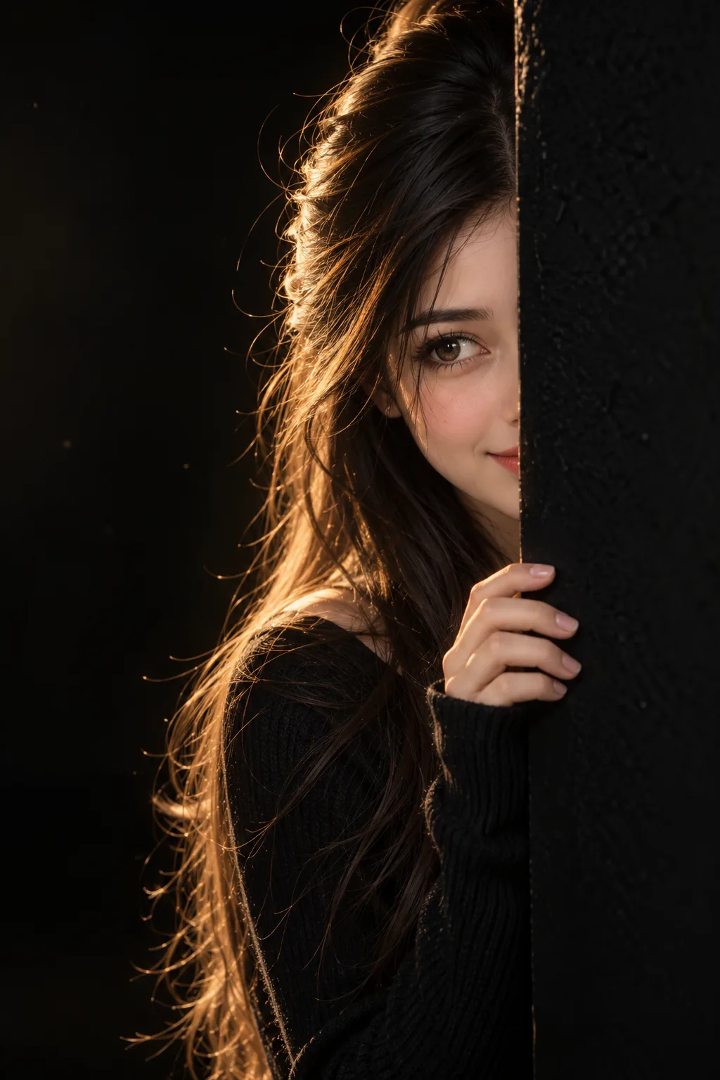 Ultra realistic cinematic anime style portrait of a young lady