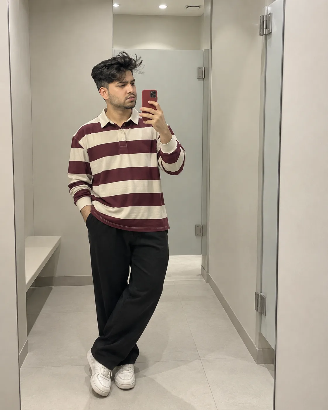 Casual Mirror Check