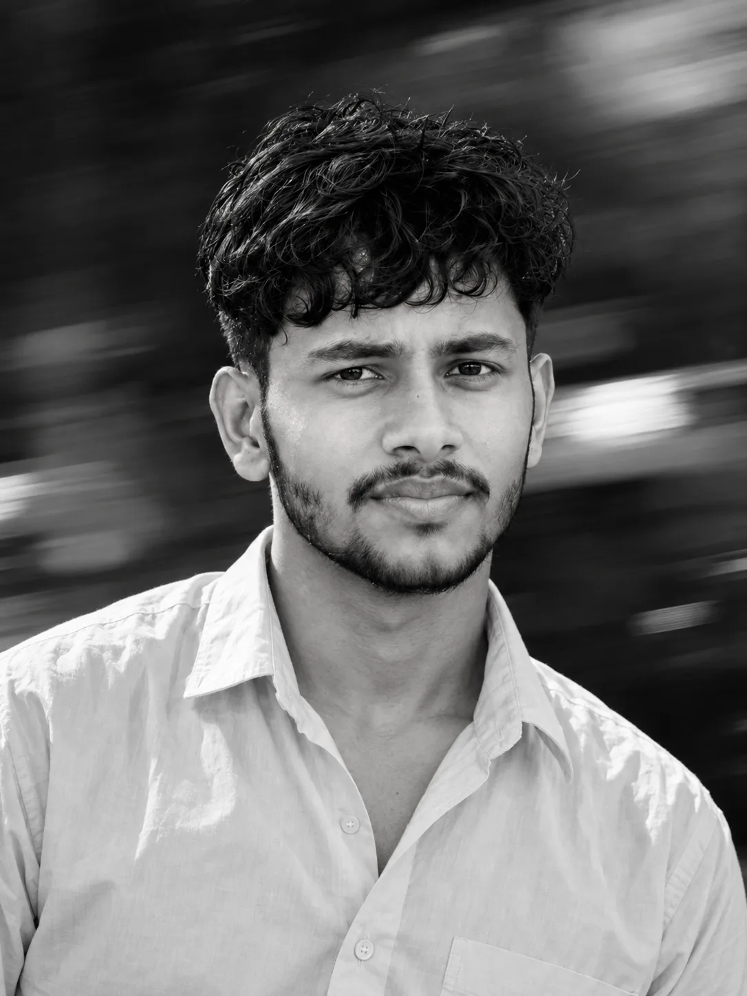 Cinematic Monochrome Portrait
