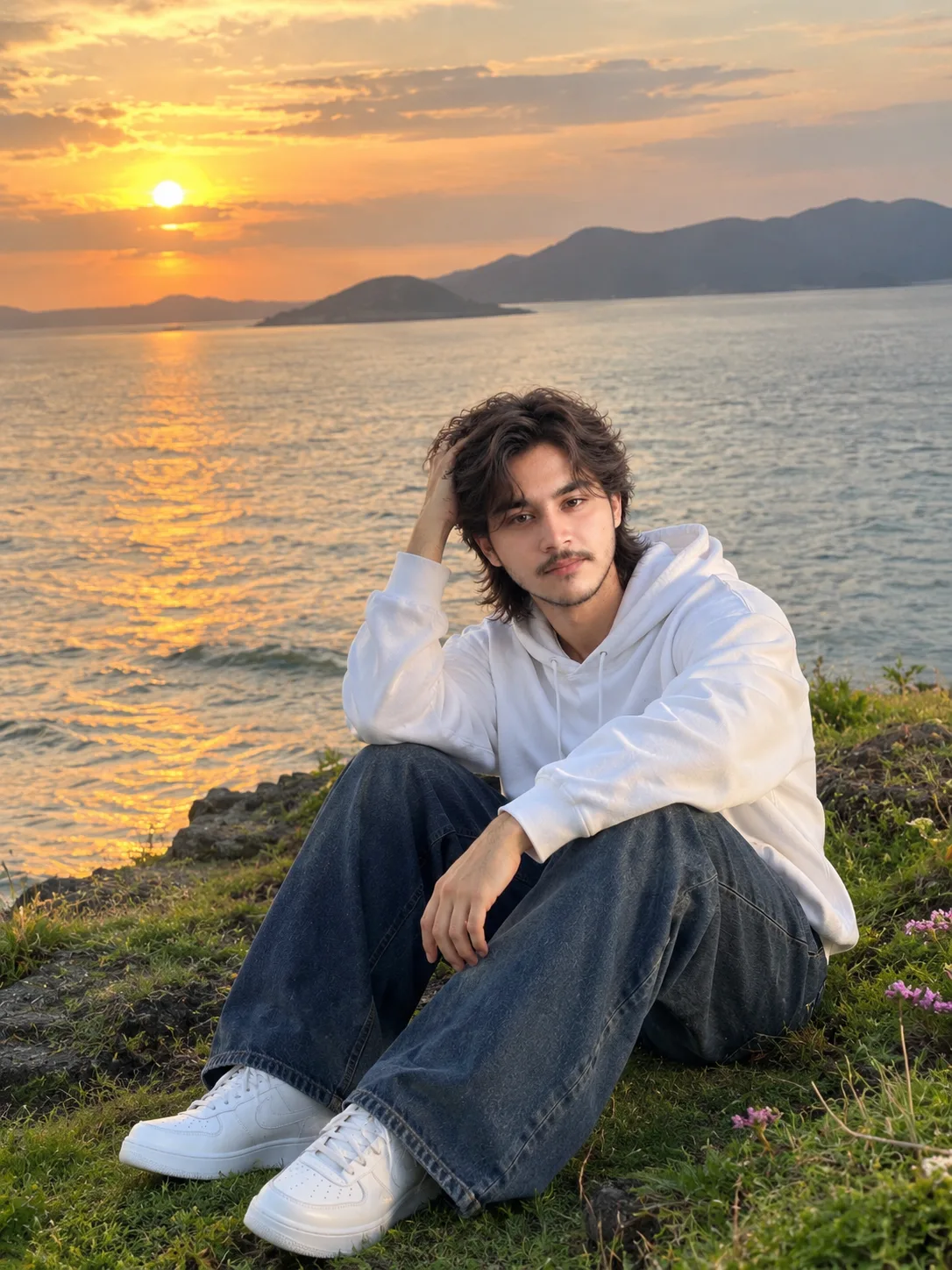 Golden Hour by the Sea — Natural Coastal Portrait