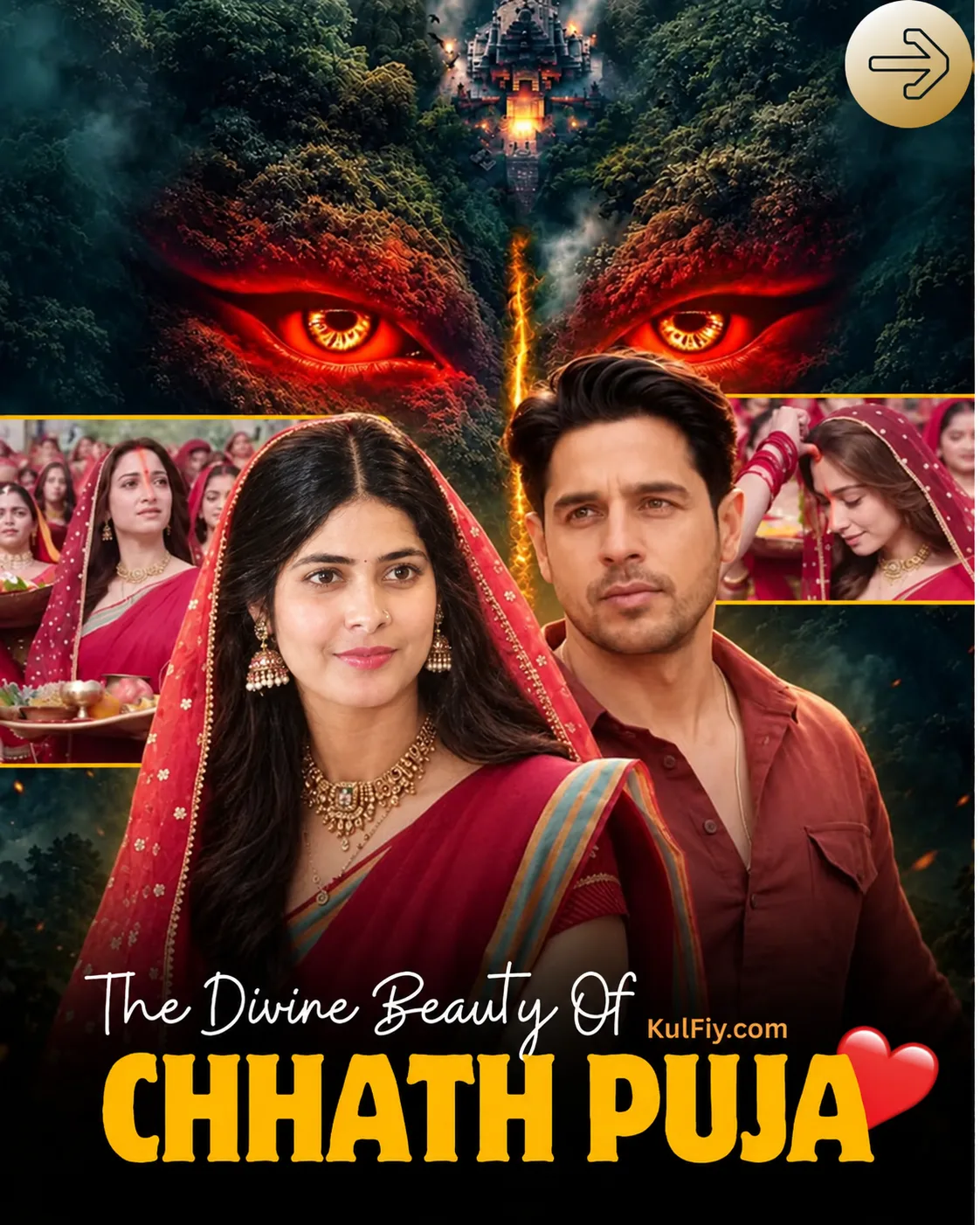 The Divine Beauty of Chhath Puja | Cinematic Festival Poster