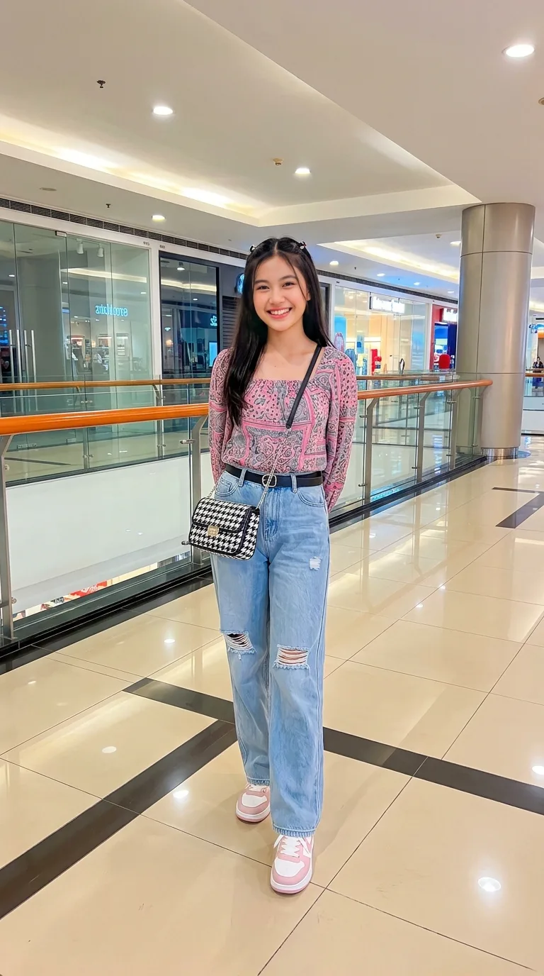 Beautiful Shoping Complex Girl