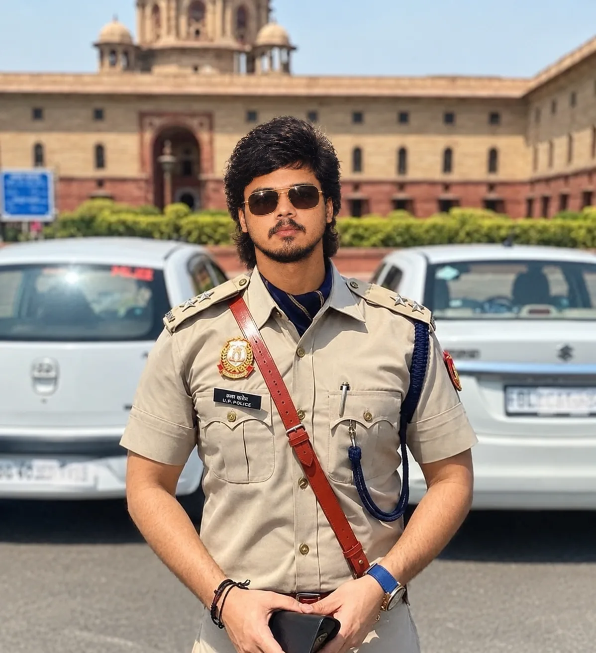 Royal Police Officer Look | Cinematic Indian Uniform Portrait