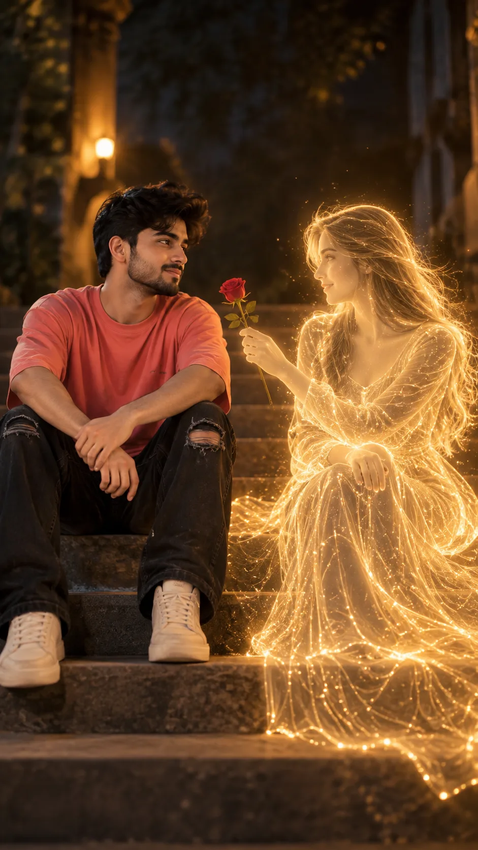 Ultra realistic cinematic couple portrait
