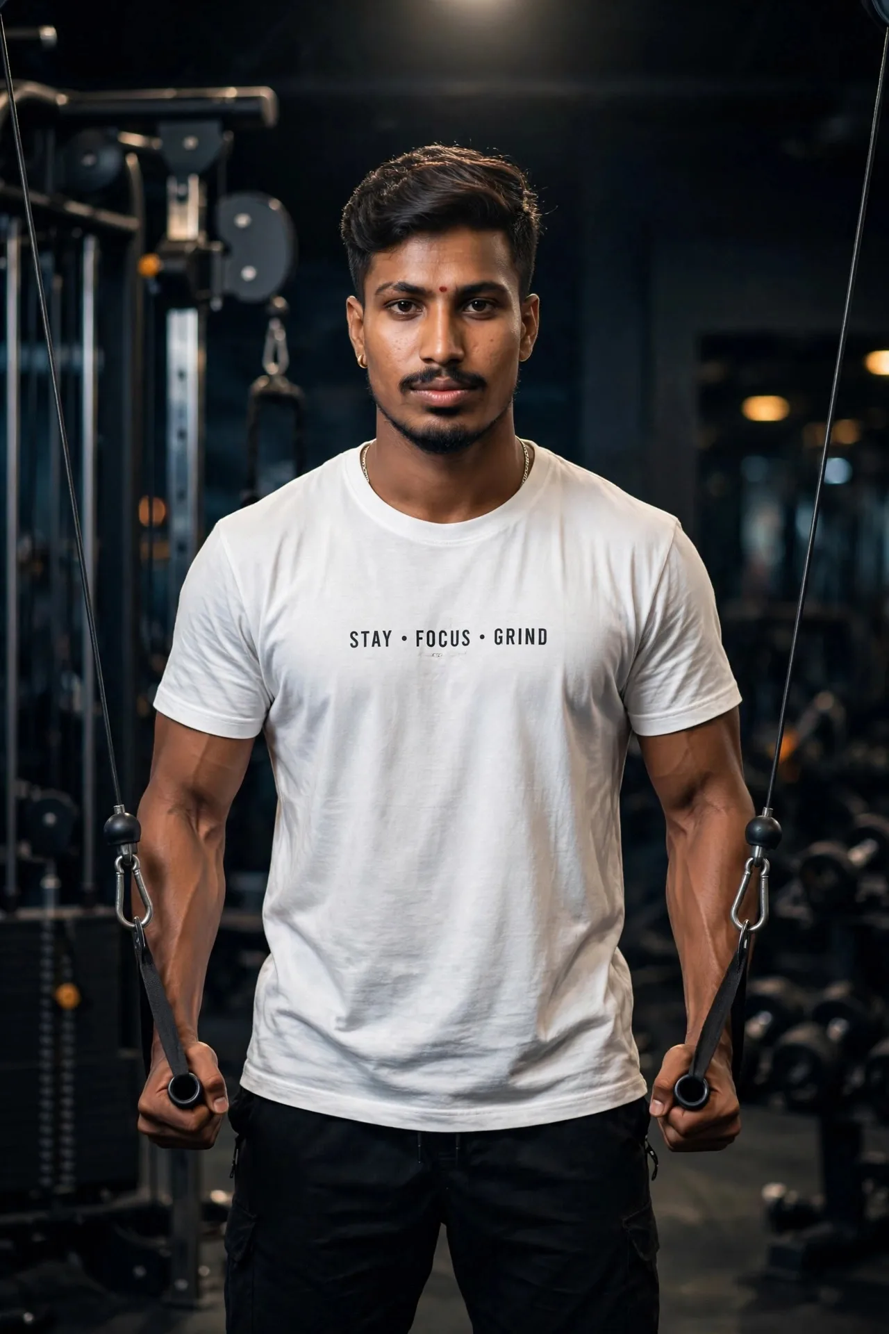 ಬ್ರೋ, cable machine look
