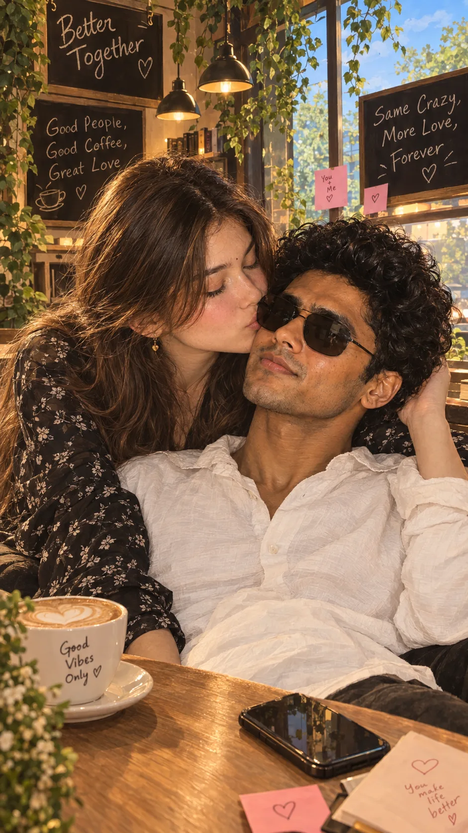 Create an ultra detailed romantic couple