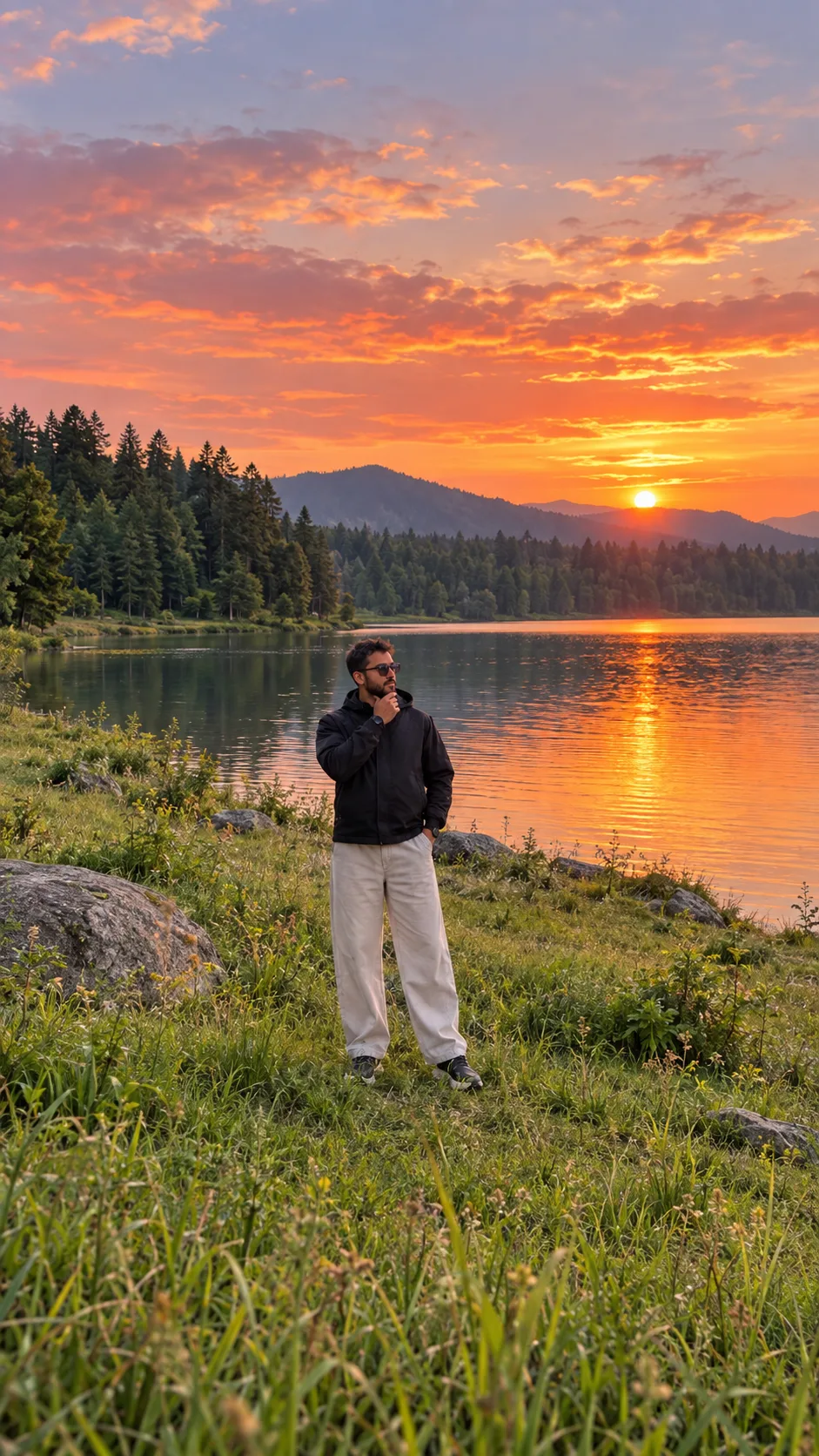 Golden Hour by the Lake