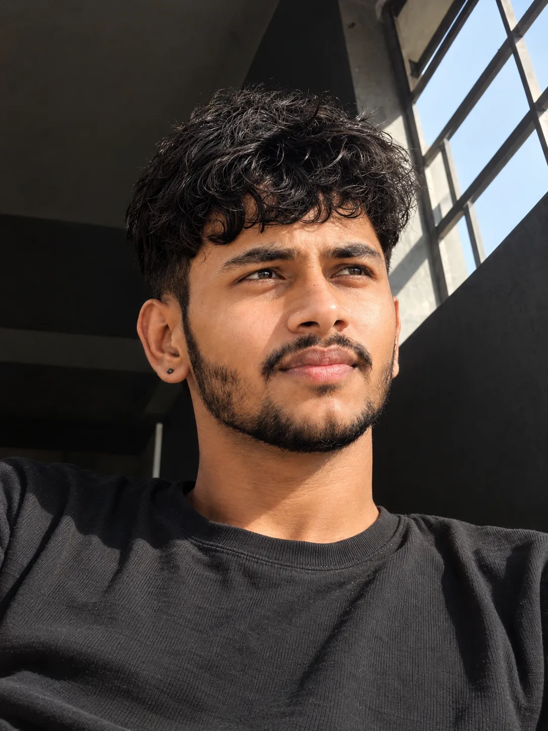 Cinematic Low-angle Portrait