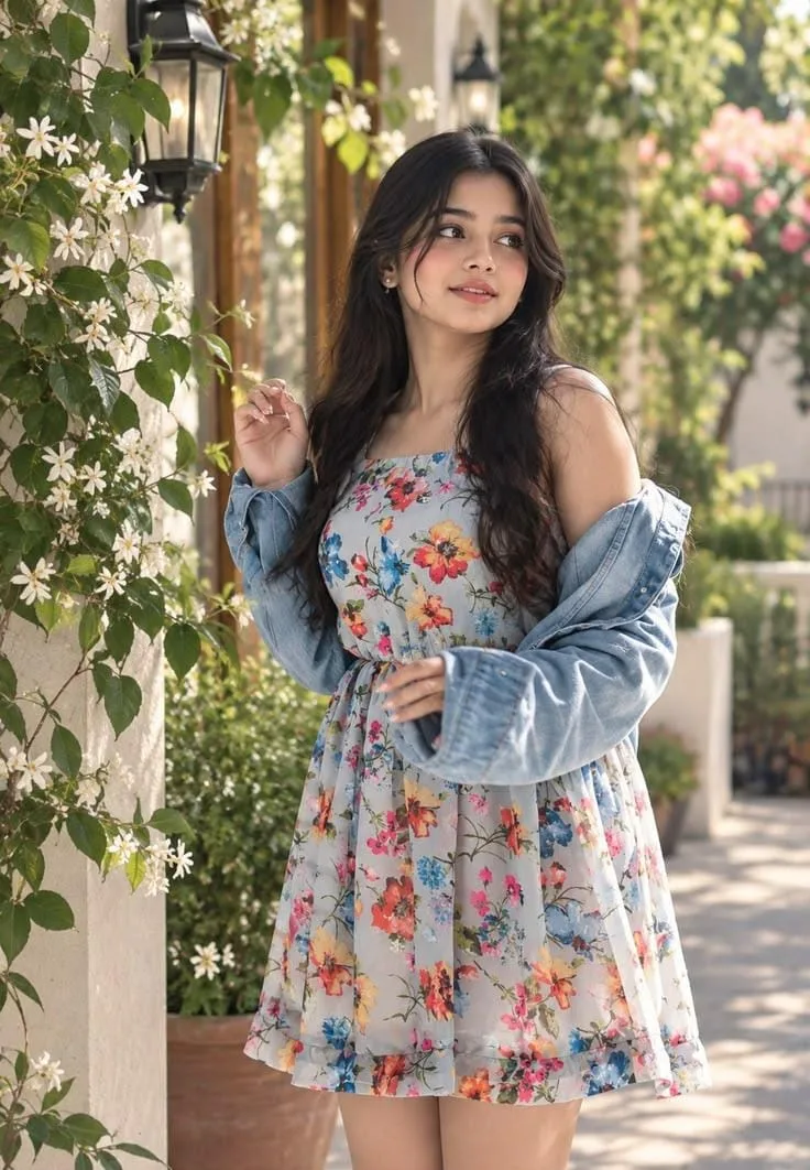 Floral Garden Fashion Portrait