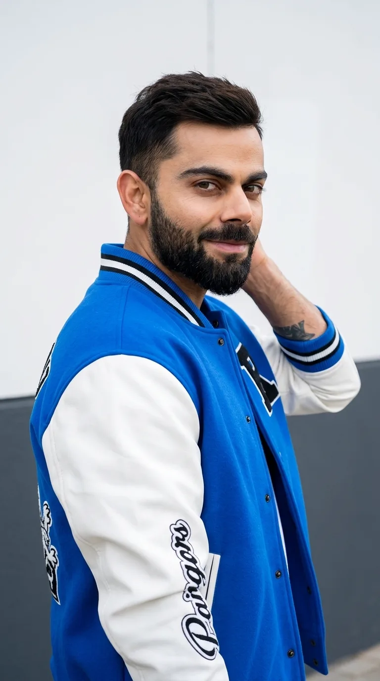 BOYS STYLISH BLUE JACKET PORTRAIT
