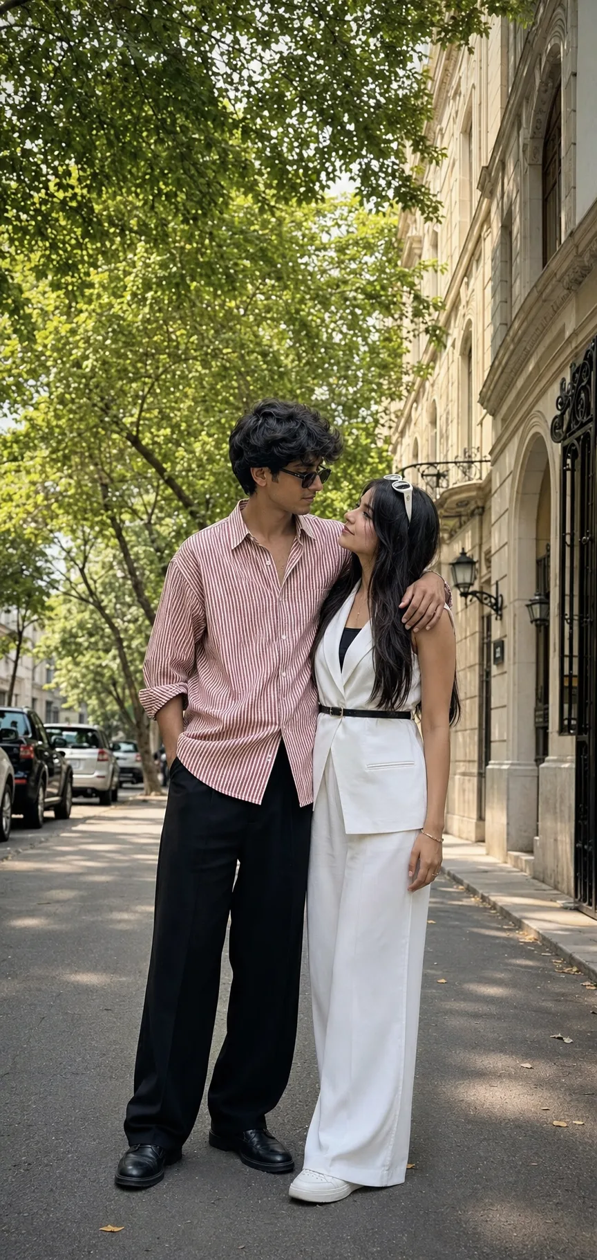 Ultra realistic cinematic portrait of a young couple