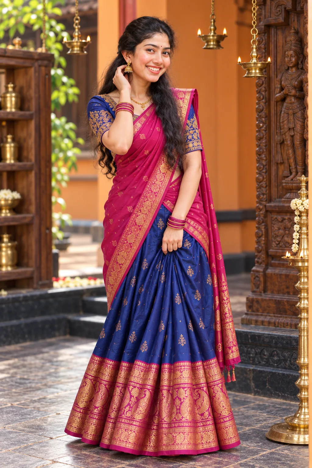 Royal Traditional Indian Portrait | Timeless Ethnic Elegance