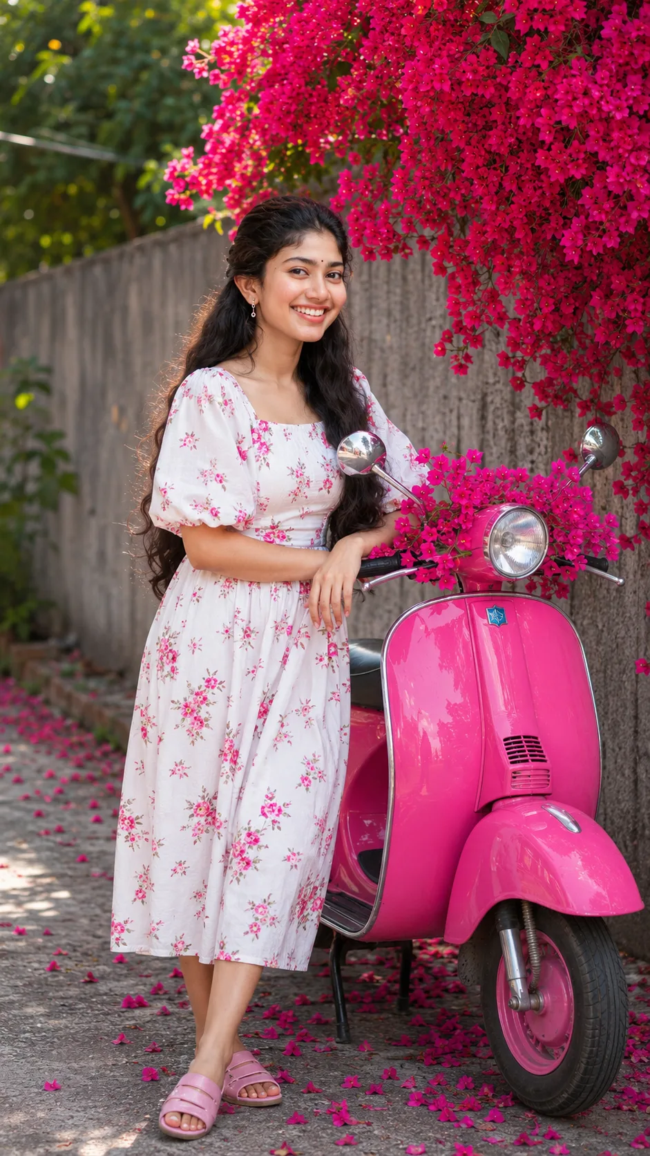 GIRL WITH PINK SCOUTY PORTRAIT