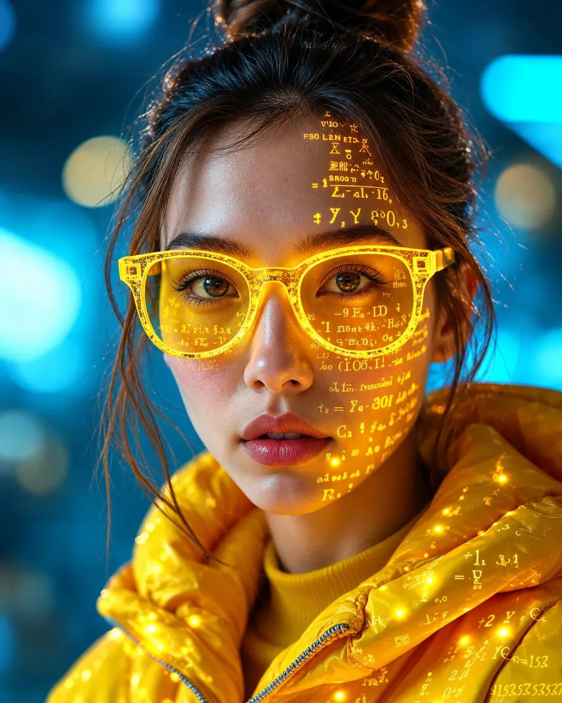 Cyber-aesthetic portrait