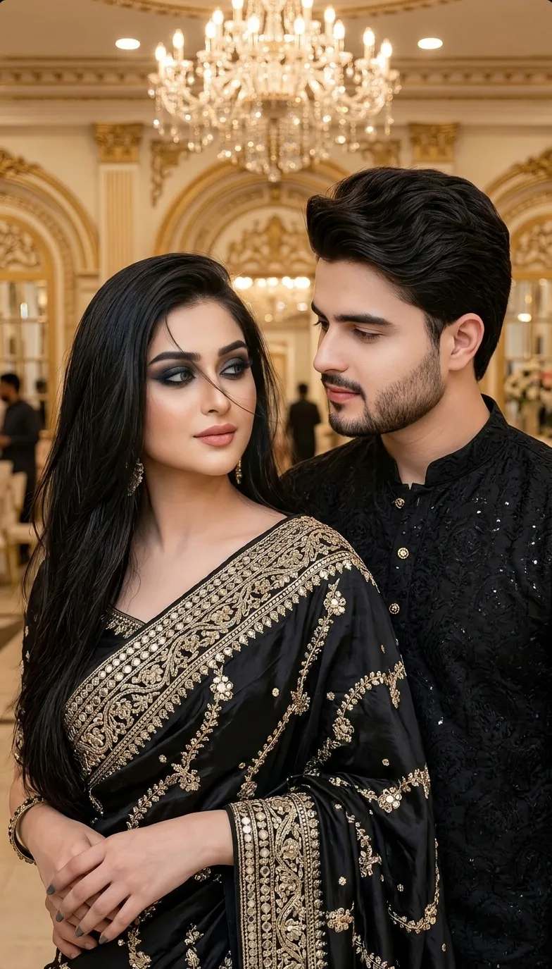 Elegant Couple in Black