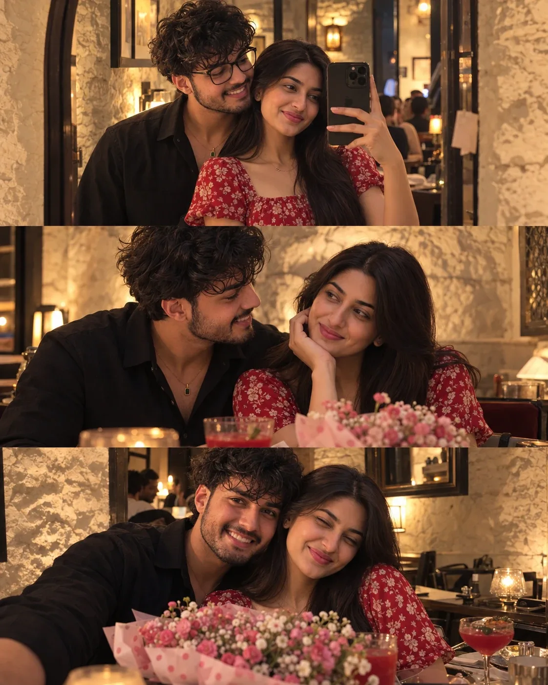 Mirror Selfie Couple AI Photo Prompt