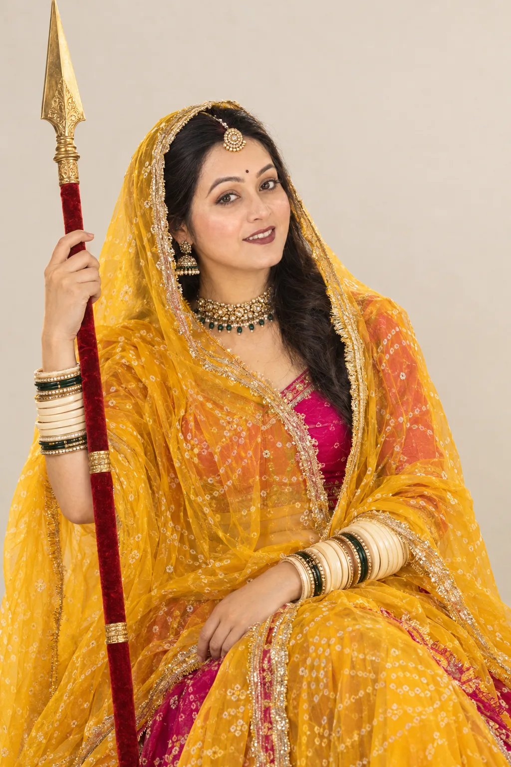 Photographic rajputi women portrait