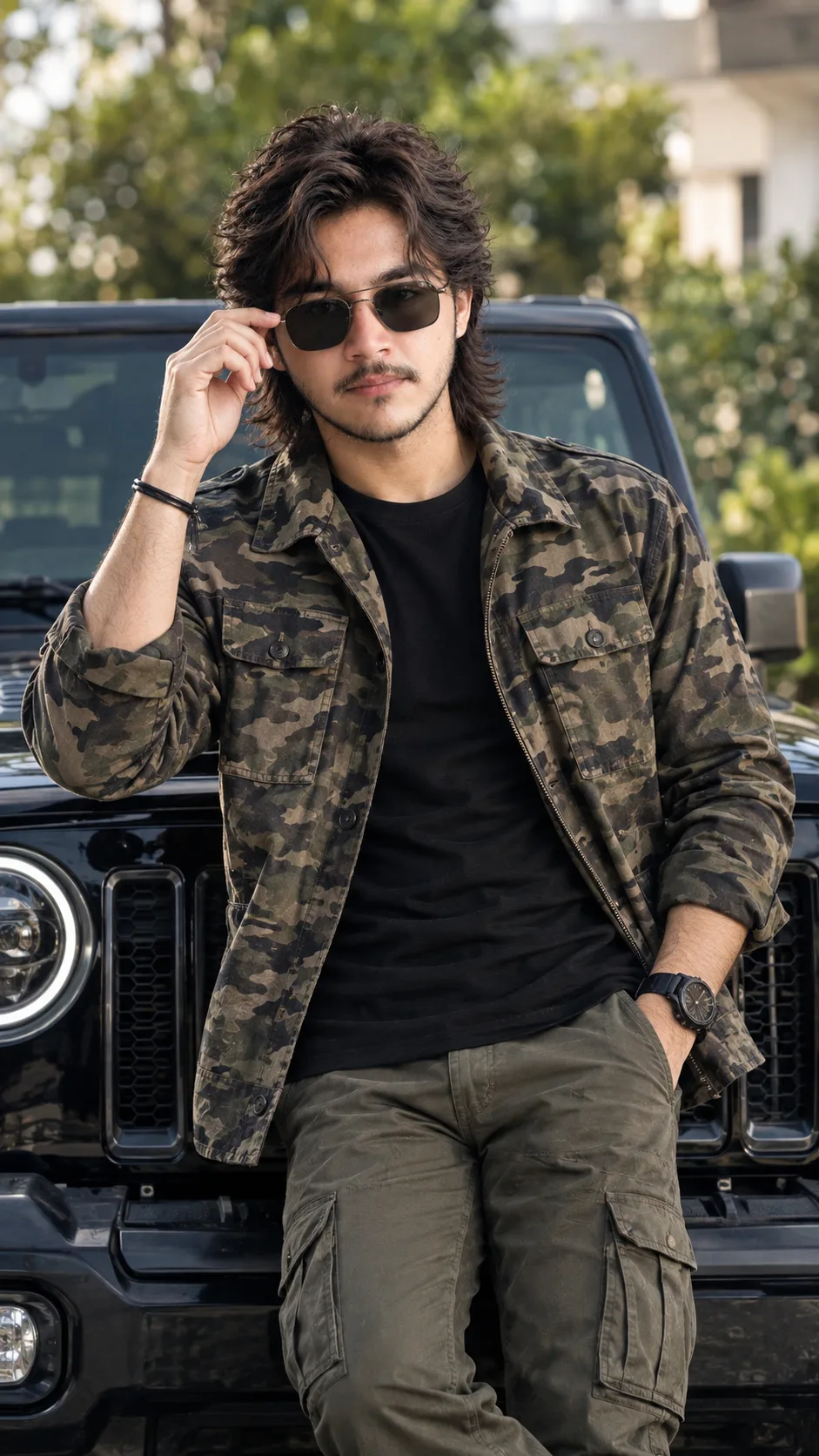 Rugged Royalty 🖤🔥 | Tactical Streetwear Look
