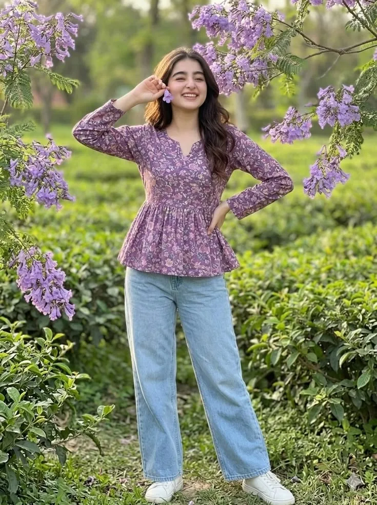 Blooming Garden Casual Portrait