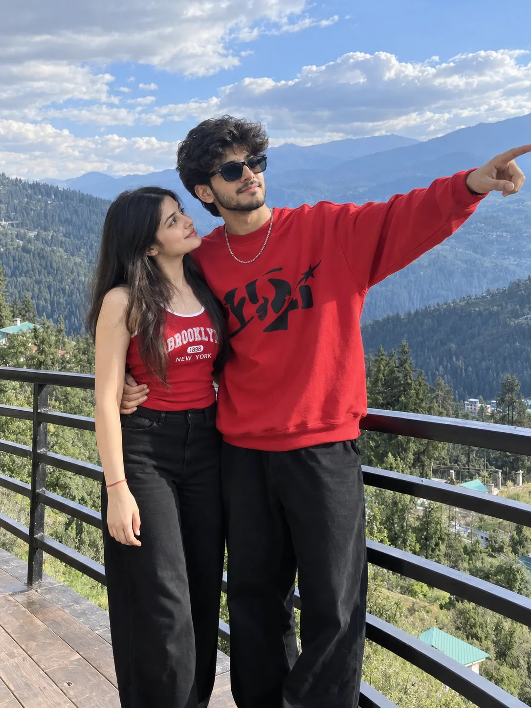 Ultra realistic cinematic portrait of a young romantic couple