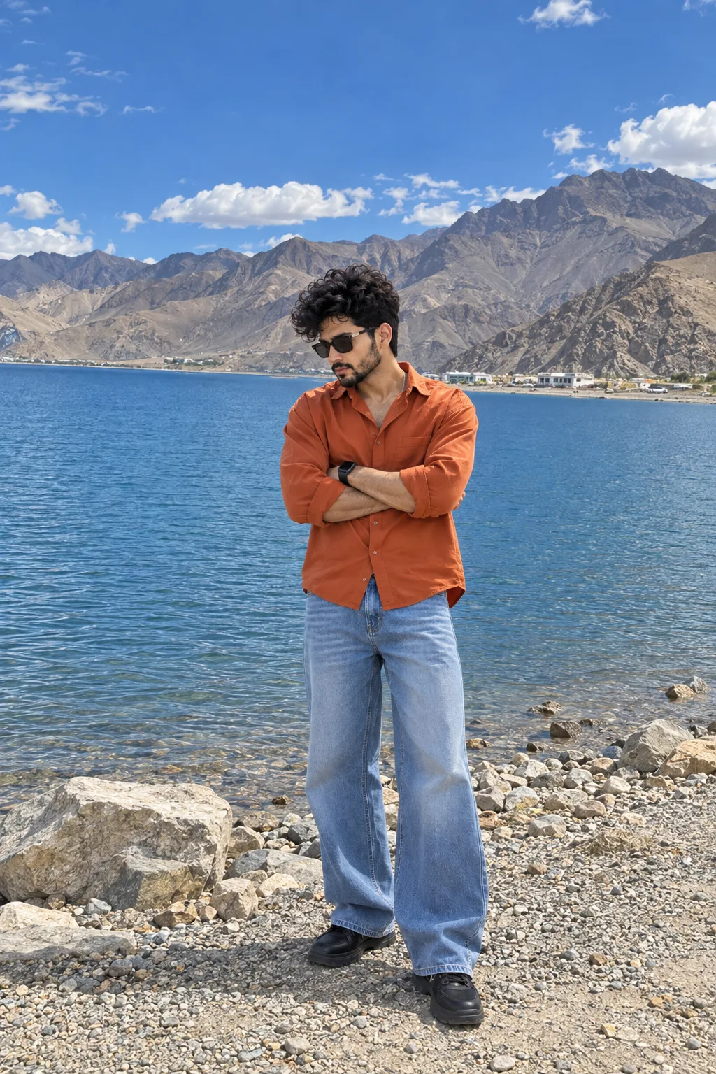 Mountains Aesthetic Realistic Portrait