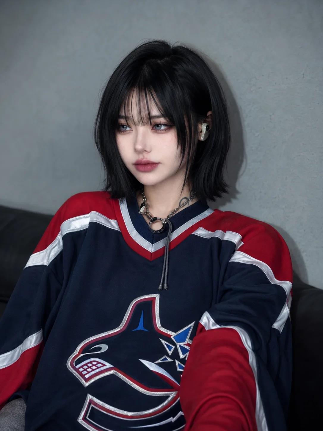 Ultra Realistic Hockey Jersey Portrait