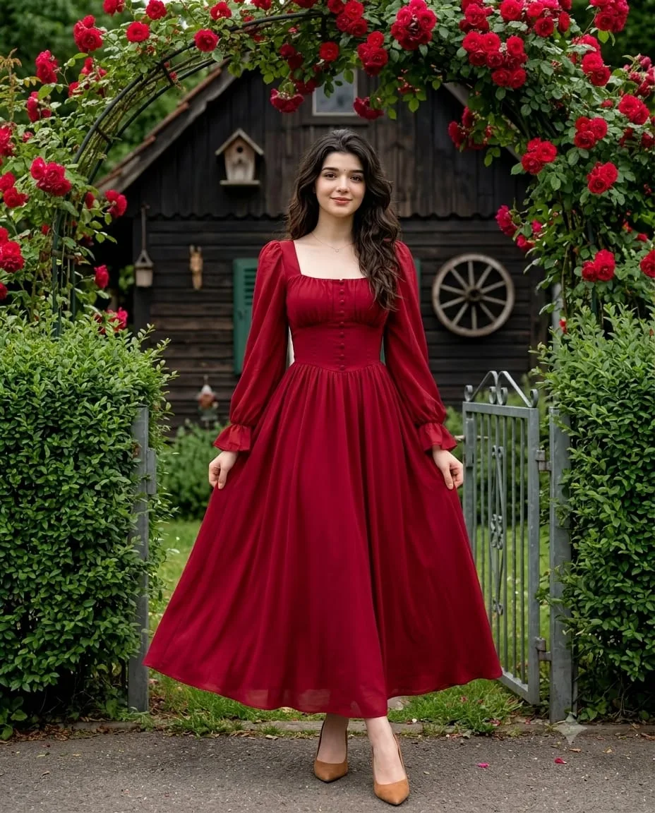 Outdoor portrait of the woman