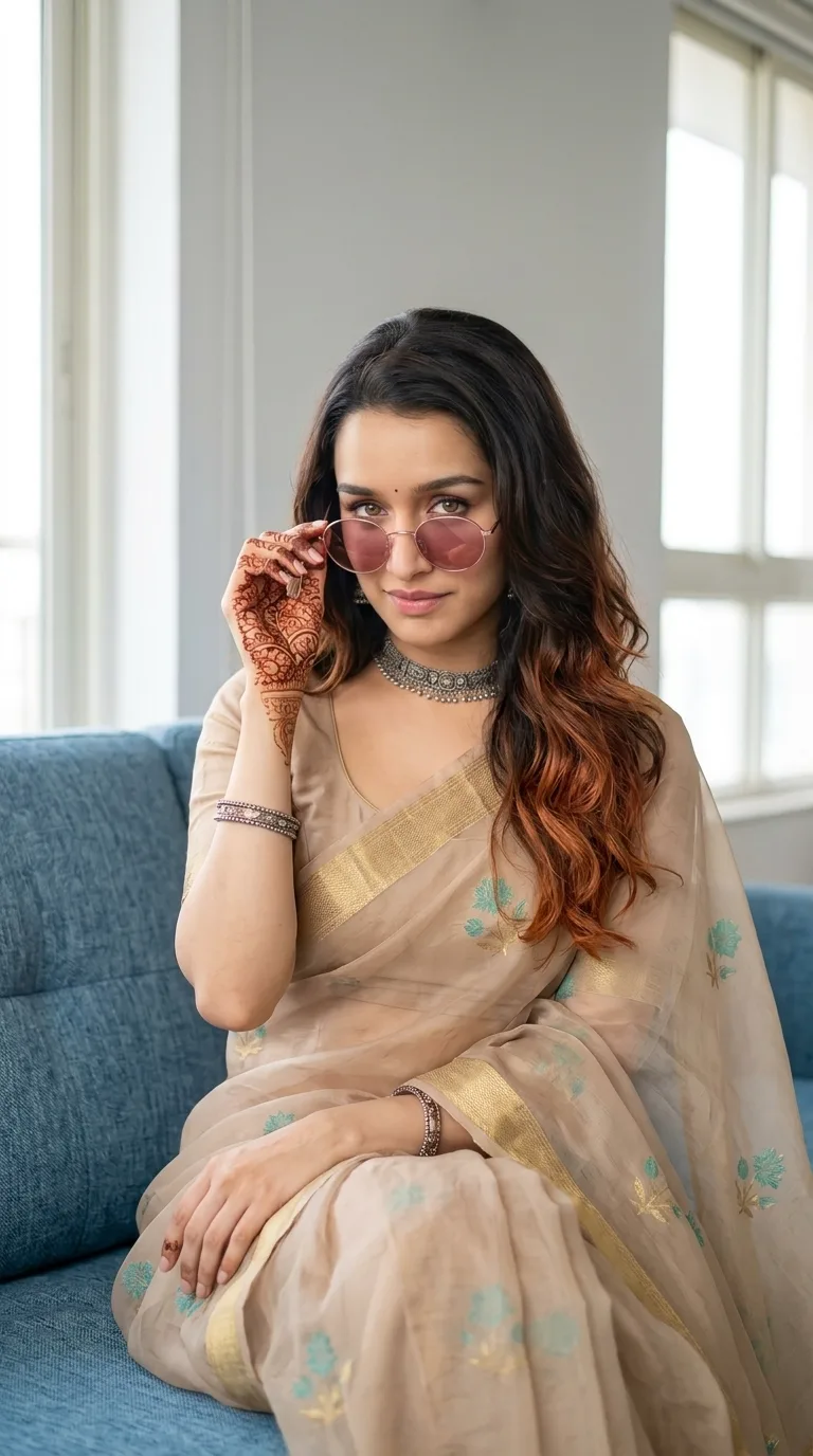🌸📸 Soft Pastel Saree Portrait Prompt | Instagram Creator Look
