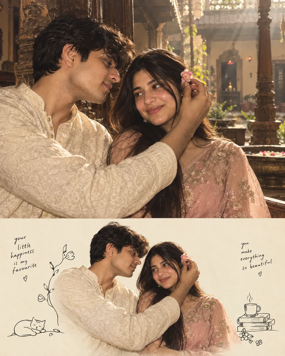 Ultra realistic cinematic portrait of a young couple